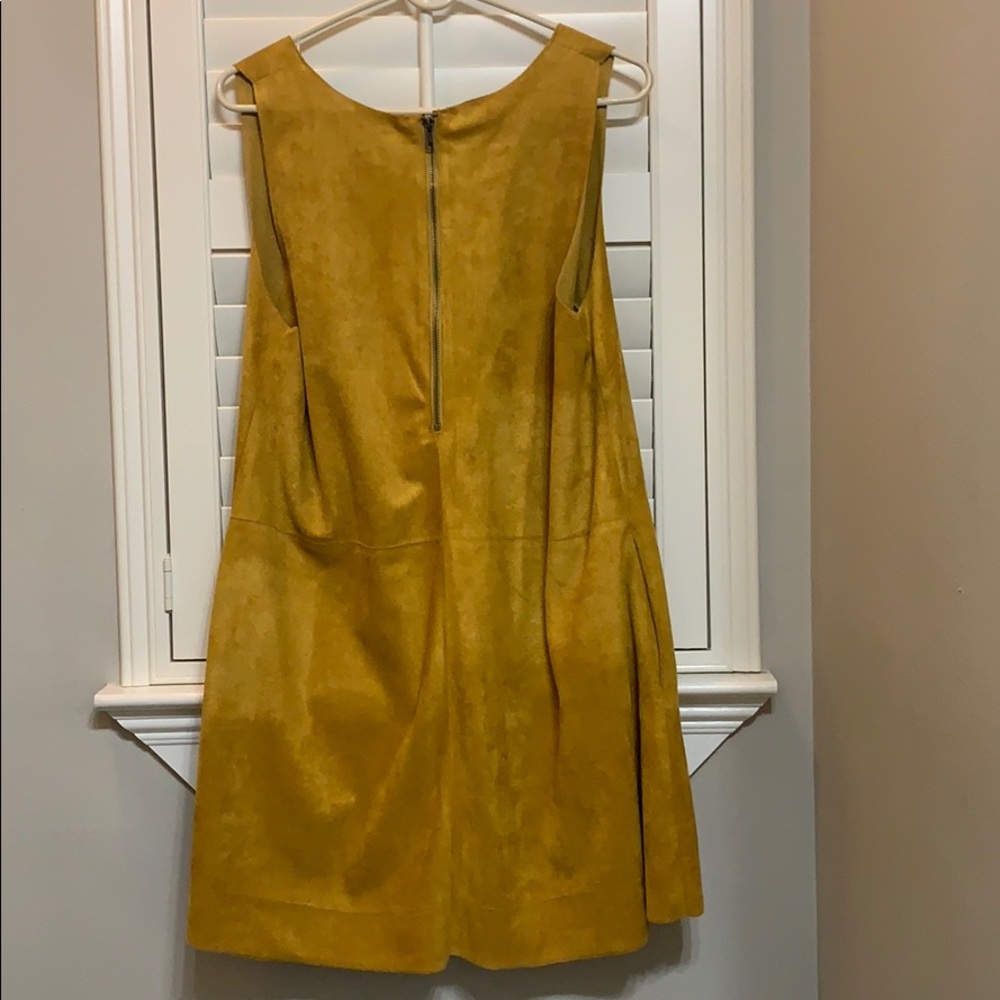 Mustard Suede Dress - Picture 3 of 3